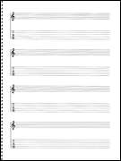 Guitar Manuscript Paper Tab Staff Chords Spiral Book  