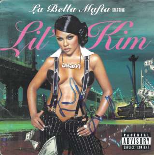 Lil Kim Autograph Signed Autographed CD Cover LA BELLA MAFIA  