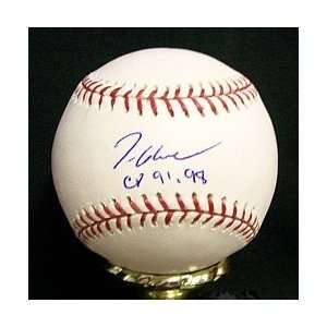  Tom Glavine Autographed Baseball   CY 91 98   Autographed 