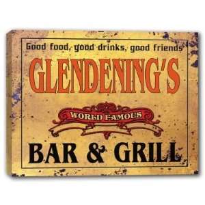  GLENDENINGS Family Name World Famous Bar & Grill 