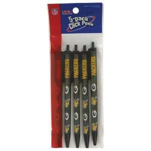  Green Bay Packers NFL 5 Pack Pen Set