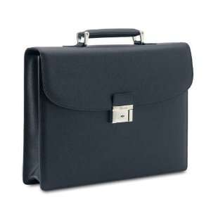  Pineider City Chic Veau Graine Calf Leather Briefcase 