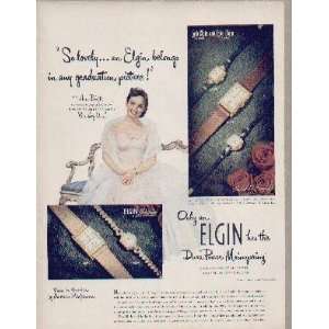   Goldwyn production OUR VERY OWN.  1950 Elgin Watch Ad, A4302