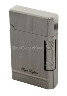 NEW Tiger Butane Cigarette Cigar Pipe Lighter 60237SLVR  