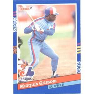  1991 Donruss # 307 Marquis Grissom Montreal Expos Baseball 