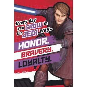 Greeting Card Valentines Day Star Wars Clone Wars Every Day You Grow 