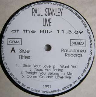 KISS ,PAUL STANLEY RARE LP STARRY EYED  