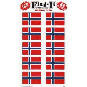  Norway Flag Stickers   Package of 60 Patio, Lawn & Garden