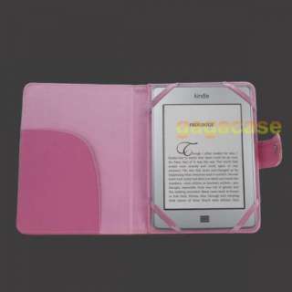 PK  Kindle Touch Genuine Leather Cover Case+Reading Light+Screen 