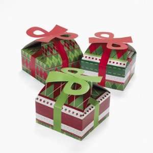 3D Argyle Print Christmas Boxes   Gift Bags, Wrap & Ribbon & Gift Bags 