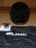 VCAN Blinc 210 Gloss Black X Large Full Modular Helmet with Bluetooth 