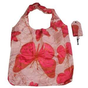 Trendy Sturdy Foldable Shopping Tote Bag   Butterflies  