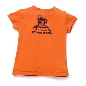 UV Protective My First Summer T Shirt   Orange 18 Months