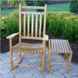  Bundle 81 Adult Rocking Chair in Medium Oak (Set of 2)