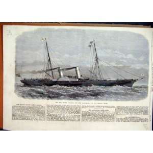  Yacht Galatea Corporation Trinity House 1868 Ship Sea 