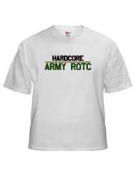 Army ROTC White T Shirt Military White T Shirt by 