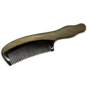  Natural Hand Carved Black Ox Horn & Sandalwood Comb With 