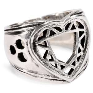 HAN CHOLO Precious Metals Sterling Silver Crazy Love Life Ring, Size 