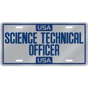  New  Usa Science Technical Officer  License Plate 