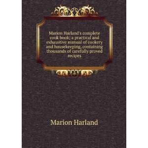  Marion Harlands complete cook book; a practical and 