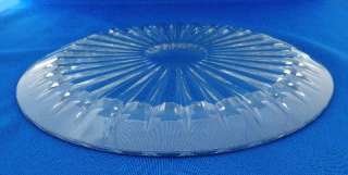 Val St Lambert Cut Glass Salver Flat Plate  