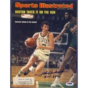 John Havlicek Celtics Signed SI Magazine Cover PSA/DNA  