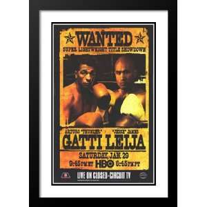 Arturo Gatti Vs James Leija 32x45 Framed and Double Matted Boxing 