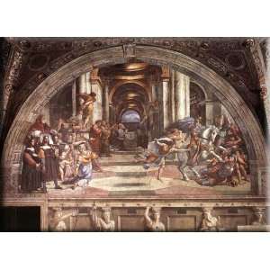  The Expulsion of Heliodorus from the Temple 30x22 Streched 