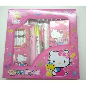  Imported Hello Kitty Pink 6 pcs. Stationery Set   Pencils 