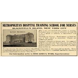   Hospital Trainng School Nurses   Original Print Ad