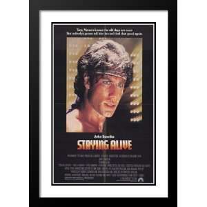 Staying Alive 20x26 Framed and Double Matted Movie Poster   Style A 