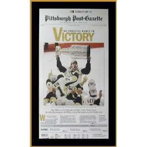   Stanley Cup 2008 09   Wood Mounted Newspaper Print