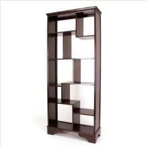  Oriental Furniture WB 5416 Asian Design Curio Shelf Unit 