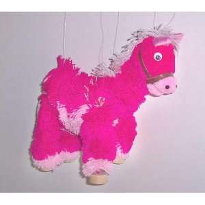  Horse Yarn Puppet Marionette   Bright Magenta Sports 