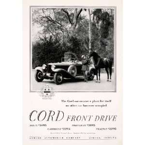 1929 Ad Antique Cord Front Drive Convertible Auburn Automobile Car 