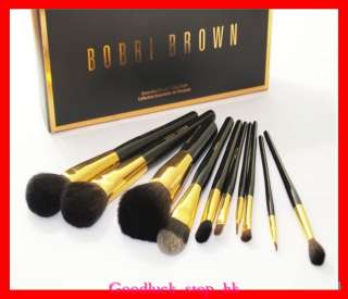 New Luxurious Limited Edition Bobbi Brown 9pc Makeup Brush Sets Gift 
