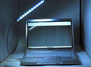 10 LED USB Notebook Reading Light w/110 V USB Hub ***  