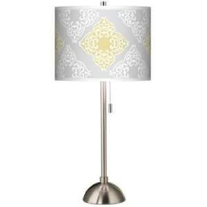  Aster Grey Giclee Shade Table Lamp