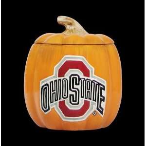  Ohio State University Buckeyes Halloween Ceramic Pumpkin Cookie 
