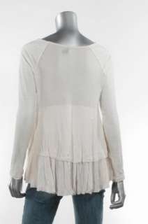 Free People Oyster Heart Tunic Neck Top Sz XS NWT $98  