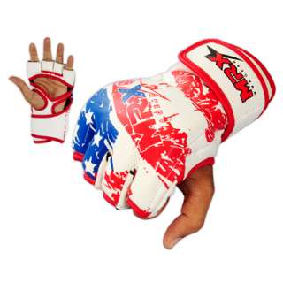 MMA GLOVES BOXING UFC GRAPPLING CAGE USA FLAG XL  