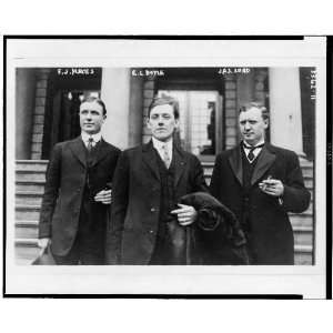  Frank J. Hayes,E.L. Doyle,James Lord,s,outside building 