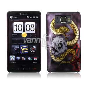 SNAKE SKULL ACCESSORY + LCD SCREEN PROTECTOR + CAR CHARGER for HTC HD2 