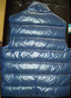 MONCLER Shiny Down Puffer Vest (ROYAL BLUE) Sz. 4   NWT  