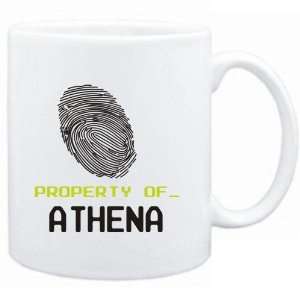  Mug White  Property of _ Athena   Fingerprint  Female 