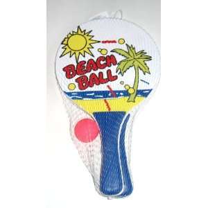  Beach Ball Paddleball Set