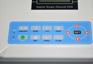 Portable Digital 1 channel Single Channel Electrocardiograph ECG EKG 