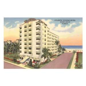  Atlantic Towers Hotel, Miami Beach, Florida Premium Poster 