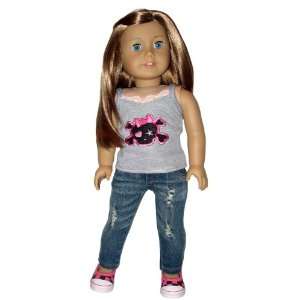   Skinny Jenas. Doll Clothes Fit 18 American Girl Doll.: Toys & Games