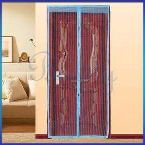 Anti Mosquito Insects Fly Bug Out Mesh Magic Magnetic Door Screen 